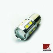 Car LED Bulb  12x SMD-5630 + 5W High-Power LED (with lens) WHITE