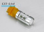 Car LED Bulb 29W W21W P27W with lens (8*3W +1*5W High-Power) YELLOW