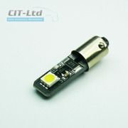 Car LED Light Bulb T4W 233 BA9S 2x SMD-5050 CanBus WHITE