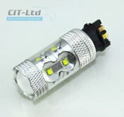 PW24W LED Bulb 50W High-Power LED with lens  (10*5W LED) WHITE