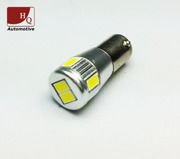 T4W 233 BA9S 6x SMD-5630 Car LED Light Bulb CanBus WHITE