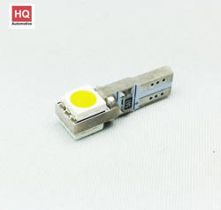 T5 Car LED Light Bulb 2xSMD-5050 WHITE 1pc