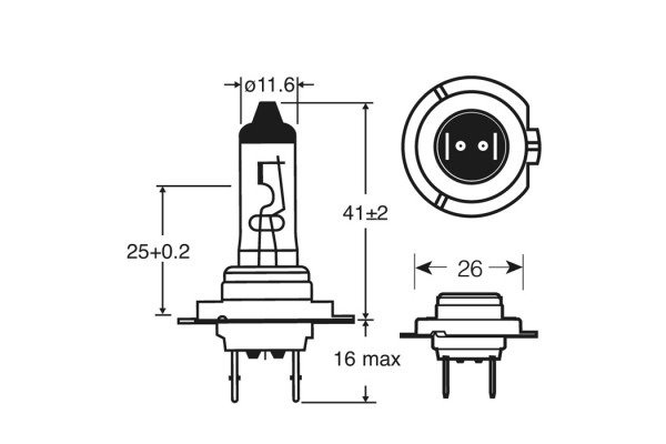 Halogen Bulb Neolux (OSRAM) N499 H7 Clear 12V 55W