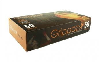 Grippaz 246 Disposable Nitrile Gloves size XL Powder-Free ORANGE