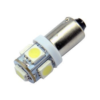 H6W/BAX9s 5 LED Bulb SMD-5050 YELLOW