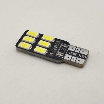 HQ Automotive 2x W5W 12 SMD-5630 12V CanBus WHITE LED BULB 2pcs