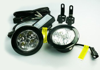 High Quality DRL Daytime Running Lights Round 24V 4-LED High-Power HQ-V13