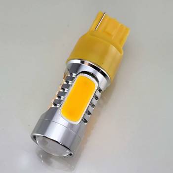 WY21W 582A / P21W 382A 16W LED Bulb High Power with lens (No polarity) 12V 24V Yellow