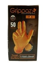 Grippaz 246 Disposable Nitrile Gloves size S Powder-Free ORANGE