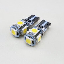 HQ Automotive Car LED Bulbs 12V SMD-5050 W5W T10 501 CanBus WHITE 2pcs