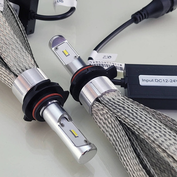 HiR2 (9012) LED Headlamp or Fog Lamp Conversion KIT with cooling strips 5600lm 2pcs