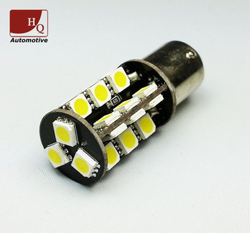 27 LED Bulb SMD-5050  P21/5W (BAY15D)  CanBus GREEN