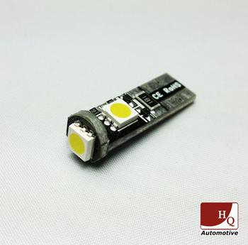 Car LED Light Bulb W5W 3xSMD-5050 CanBus YELLOW