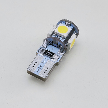 Car LED Light Bulb W5W 5x SMD-5050 CanBus 8000K