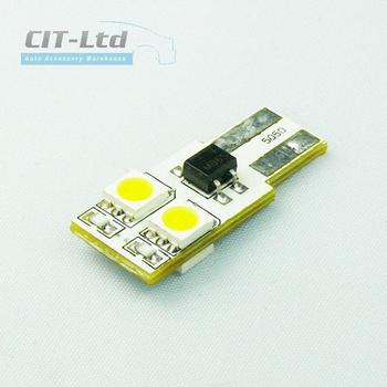 Car LED Light Bulb W5W 4x SMD-5050 CanBus YELLOW