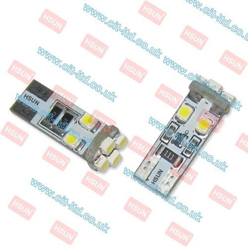 Car LED Light Bulb W5W 8xSMD-1210 CanBus BLUE