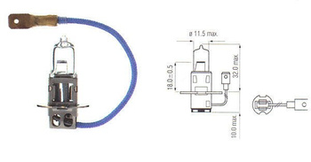 Halogen Bulb H3 Clear 24V 100W