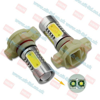 16W Car LED Bulb LED with lens (1.5W*4+5W*2 High-Power) H16 / PSX24W  WHITE