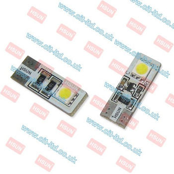 W5W (501) T10 2 LED Bulb SMD-5050  CanBus YELLOW