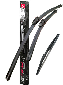 HQ Aero Flat Windscreen Wiper Blades Front Rear fit Subaru Forester S14 May.2019->