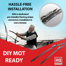 Wiper Blades for AUDI TT Roadster (2007-2014) HQ Front Pair 22-inch + 21-inch with Pinch-Tap connector