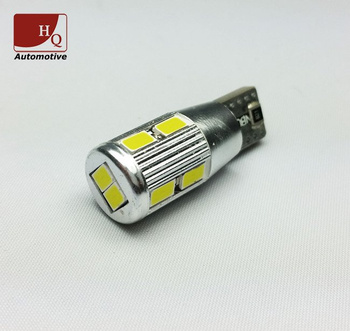 W5W 10-LEDs SMD-5630 Car LED Bulb Car Light Bulb CanBus WHITE