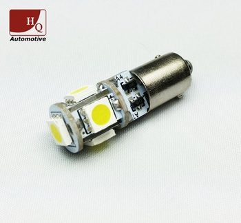 LED Car Light Bulb T4W BA9s 5x SMD-5050 CanBus-G2 2.9W BLUE