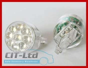 W21/5W LED Car Bulb 15x LED round led RED